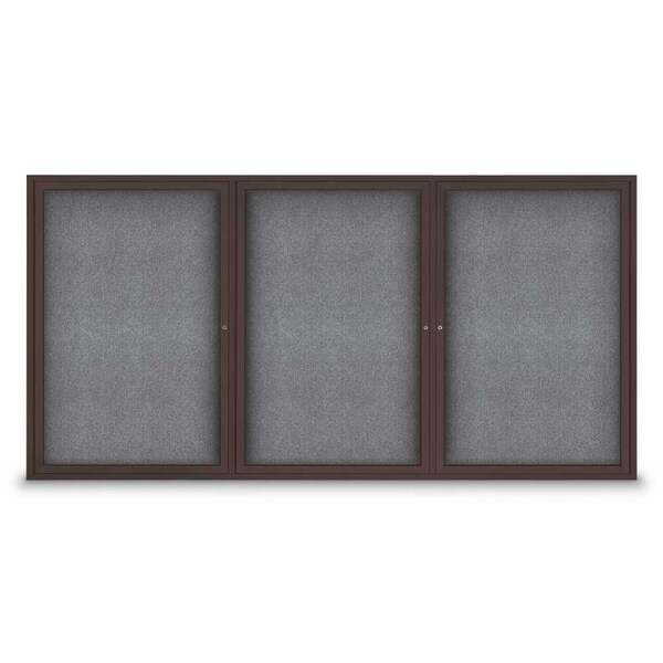 Sliding Door Indoor Enclosed Corkboard, 9